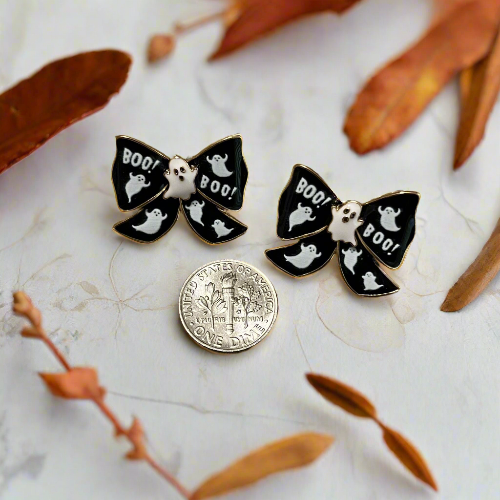 Boo Bows Earrings