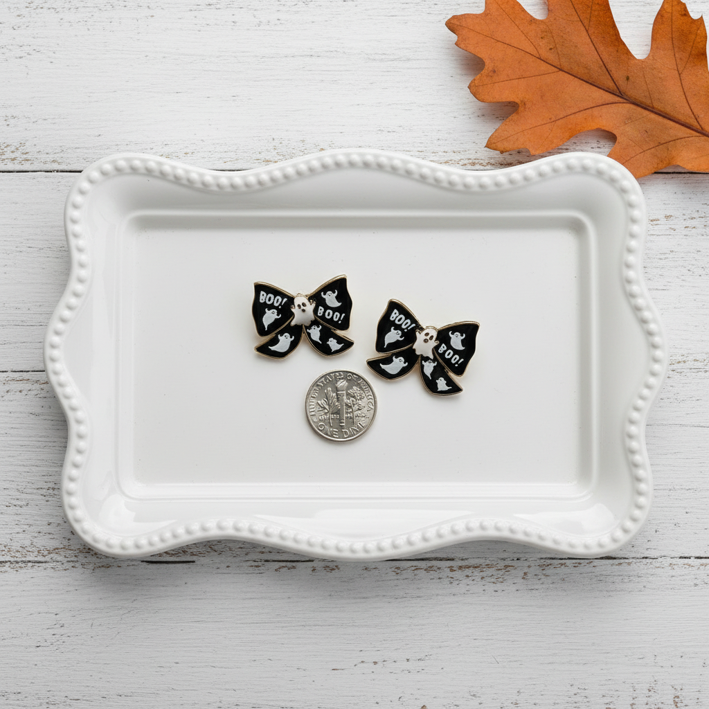 Boo Bows Earrings