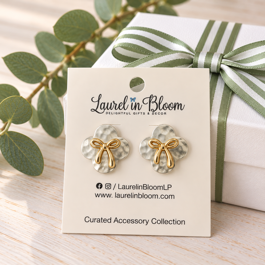 Camellia Bow Studs