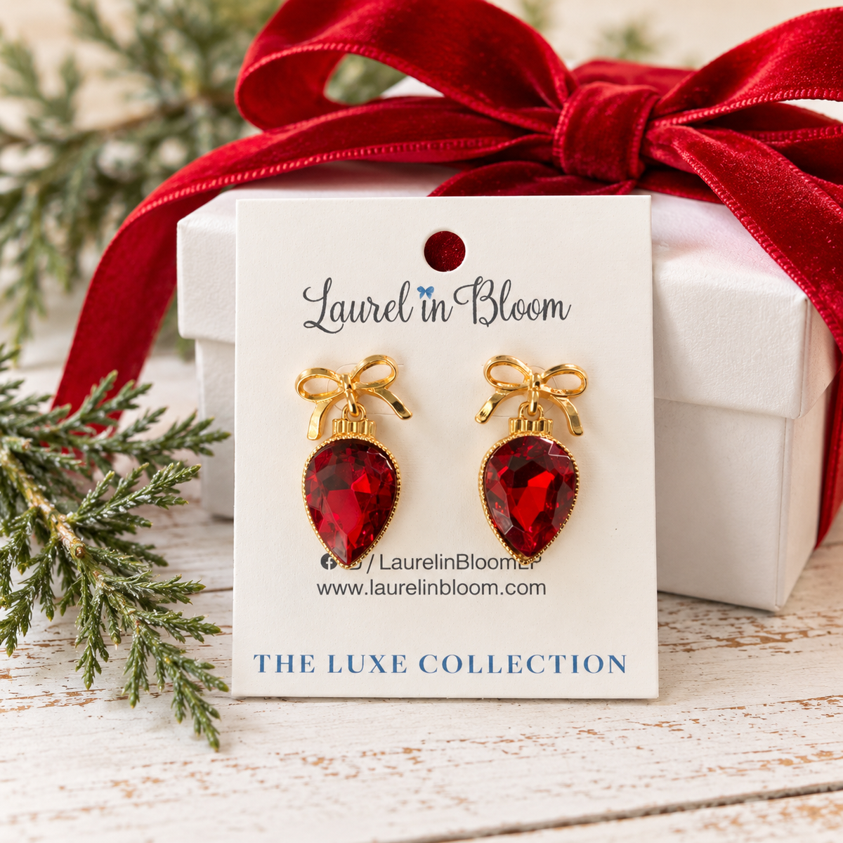 Mistletoe Bows Ornament Drops