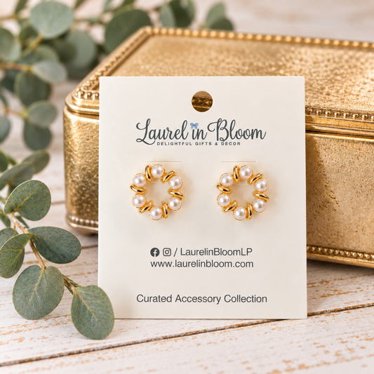 Lainey Pearl Lei Earrings
