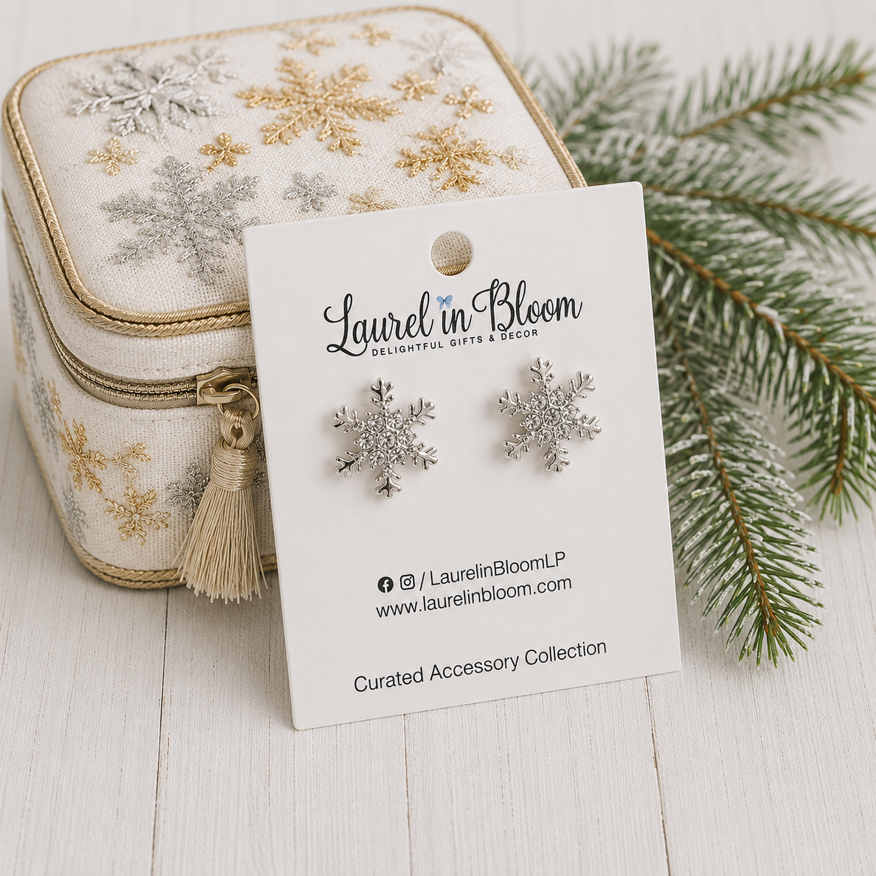 Winterlight Snowflake Studs