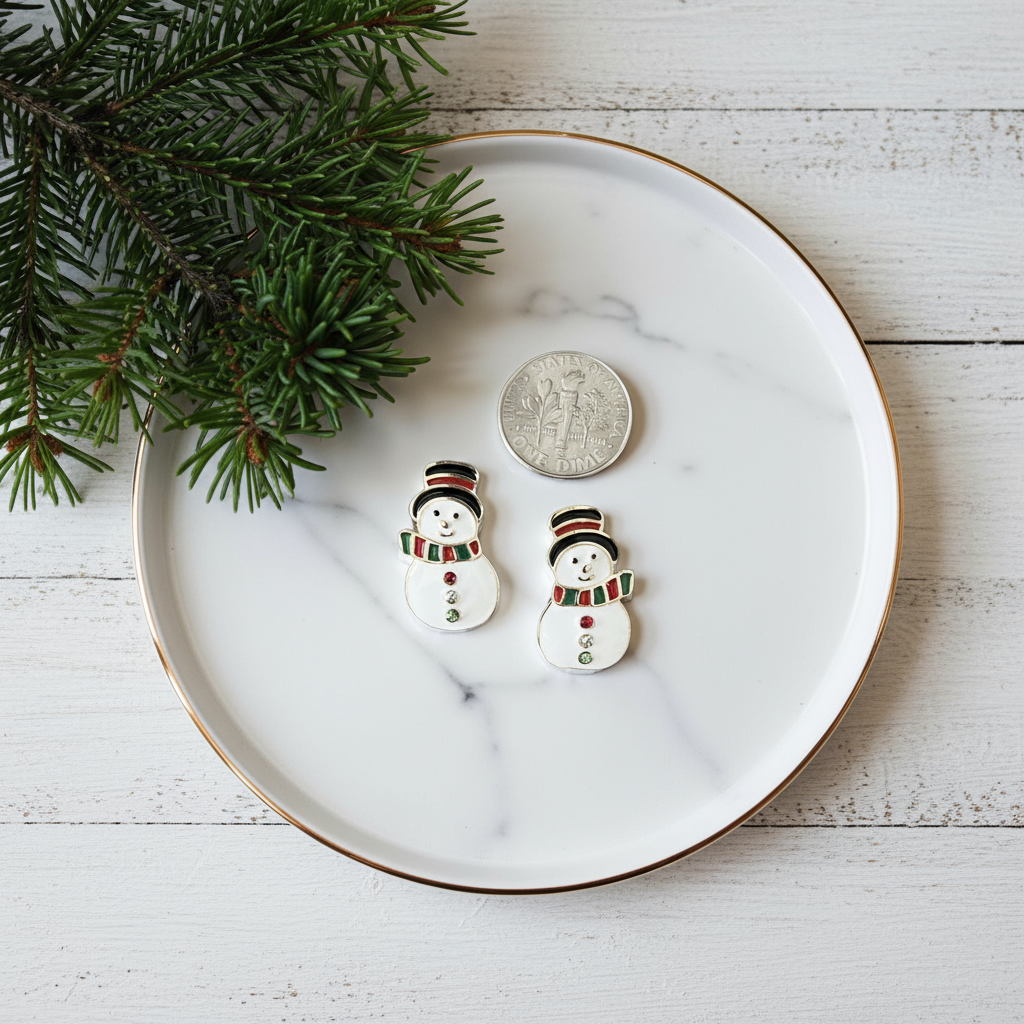 Frosty the Snowman Earrings