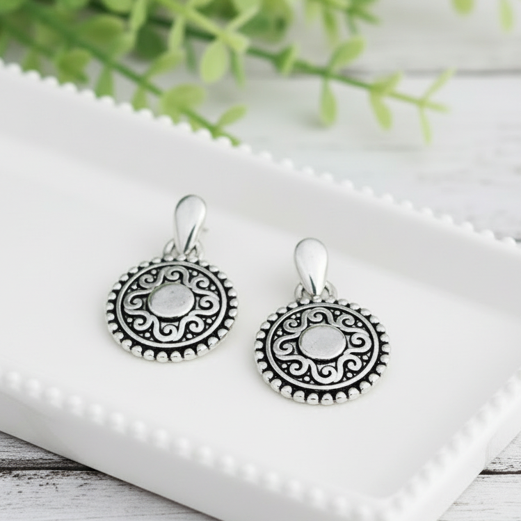 Artisan Medallion Earrings