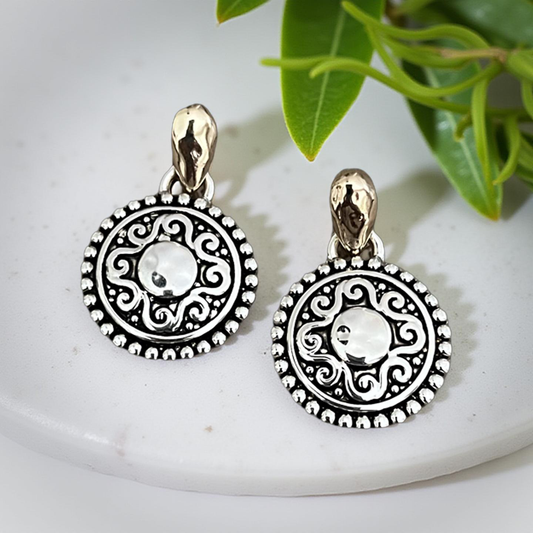 Sky Medallion Earrings