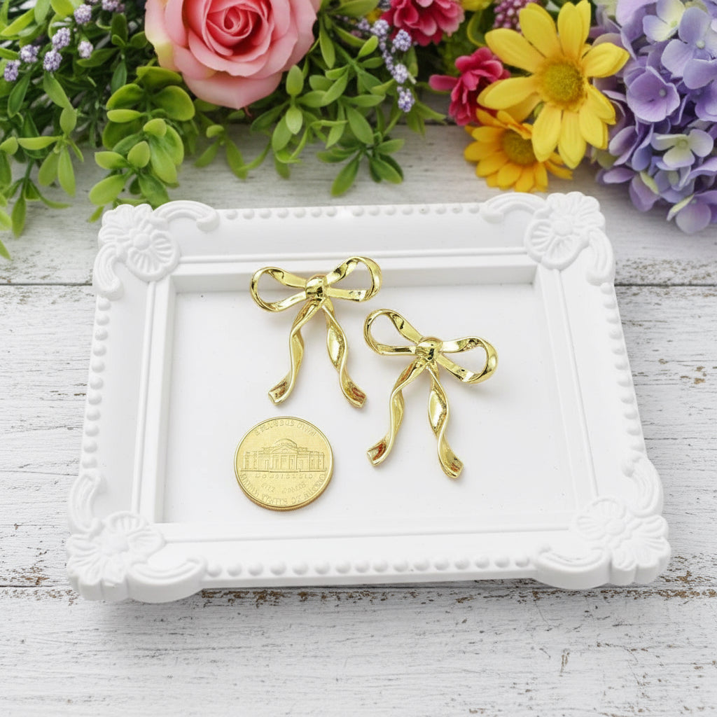 Pretty Bow Dangles LUXE Earrings