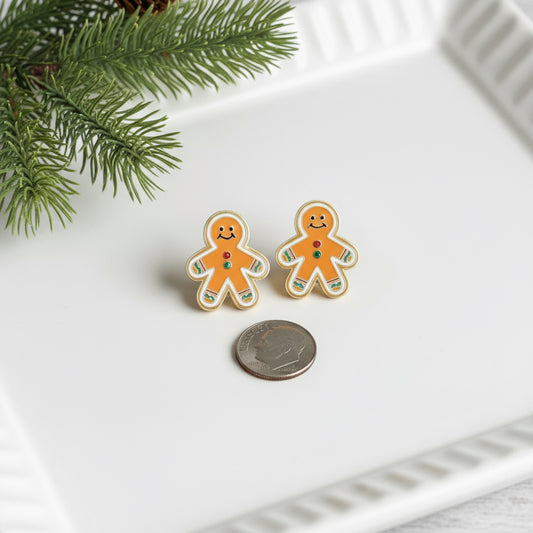 Mr. Gingerbread Man Earrings