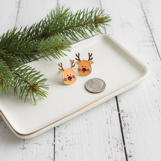 Little Rudy Reindeer Earrings