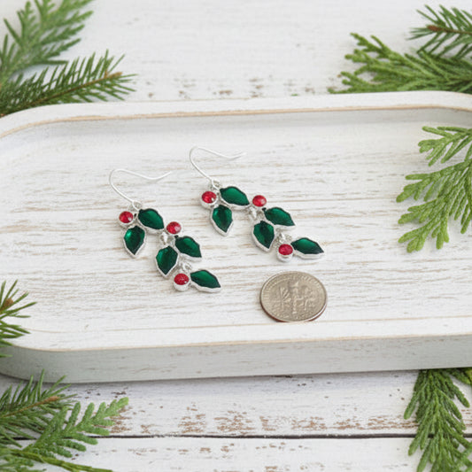 Boughs of Holly Earrings