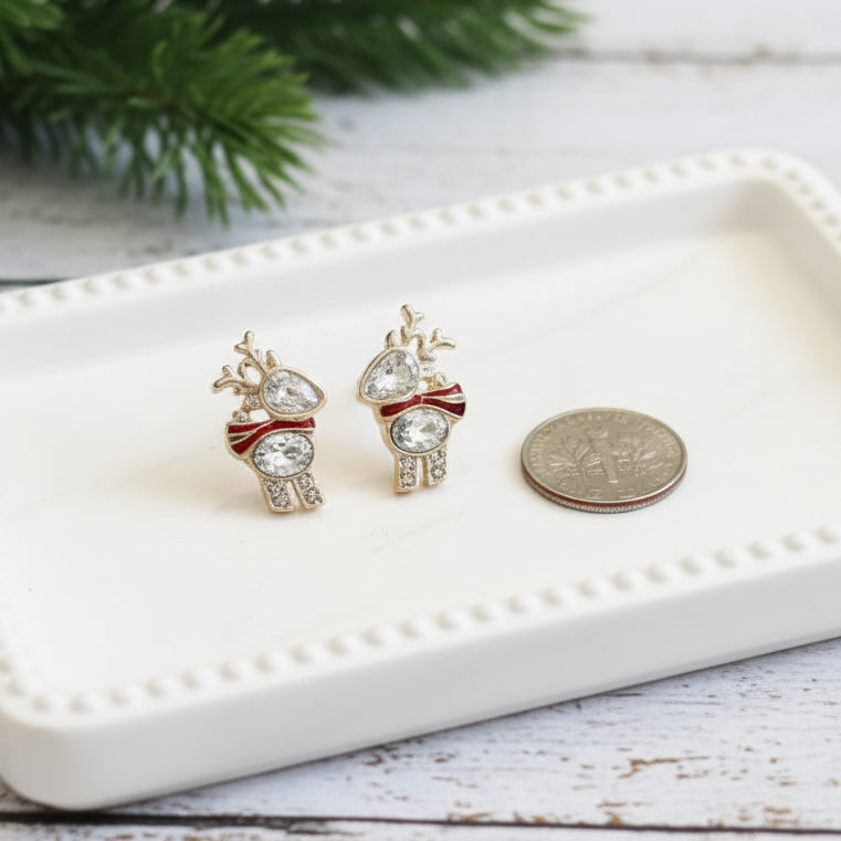 A Very Blustery Day Reindeer Earrings