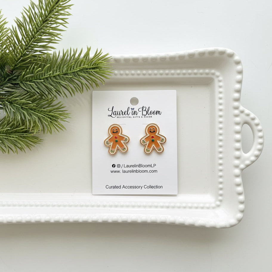 Mr. Gingerbread Man Earrings