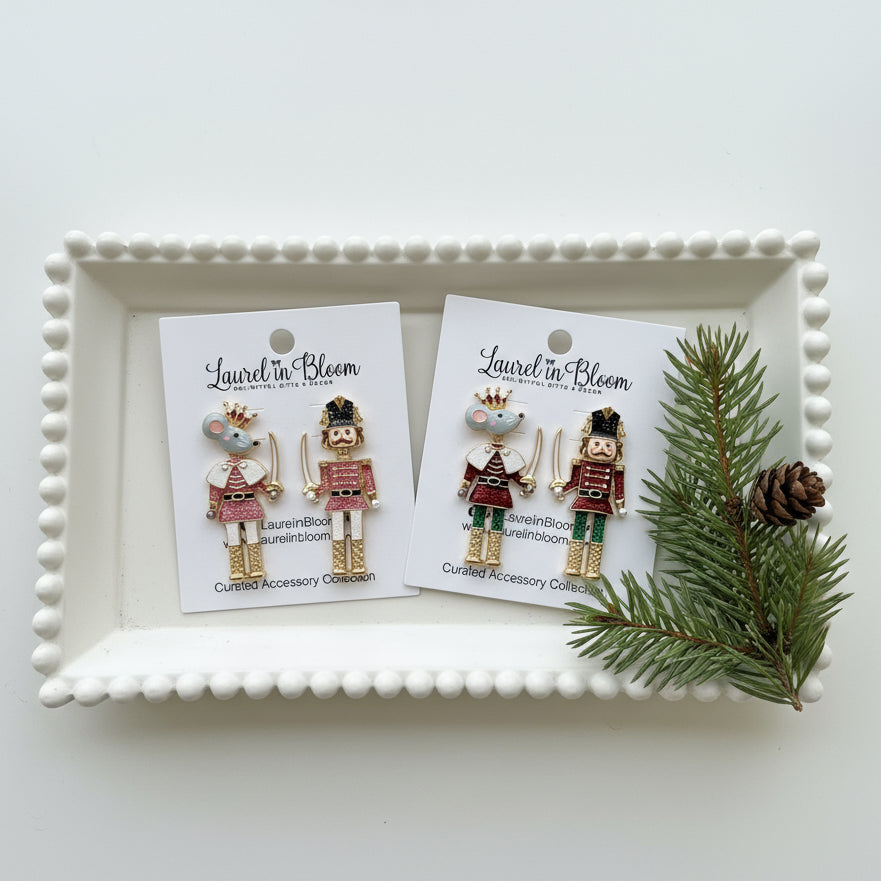 The Nutcracker and Mouse King Sugarplum Duel Earrings