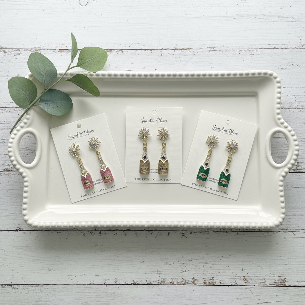 Prosecco & Pearls Celebration Earrings