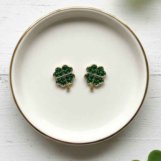 A Little Bit Lucky Clover Earrings