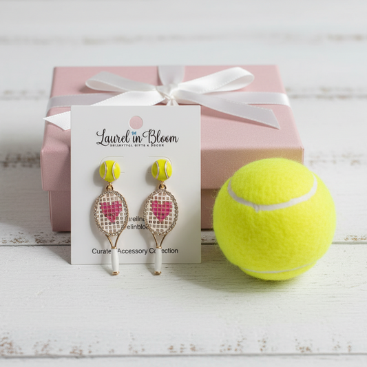 Love Match Racquet Earrings