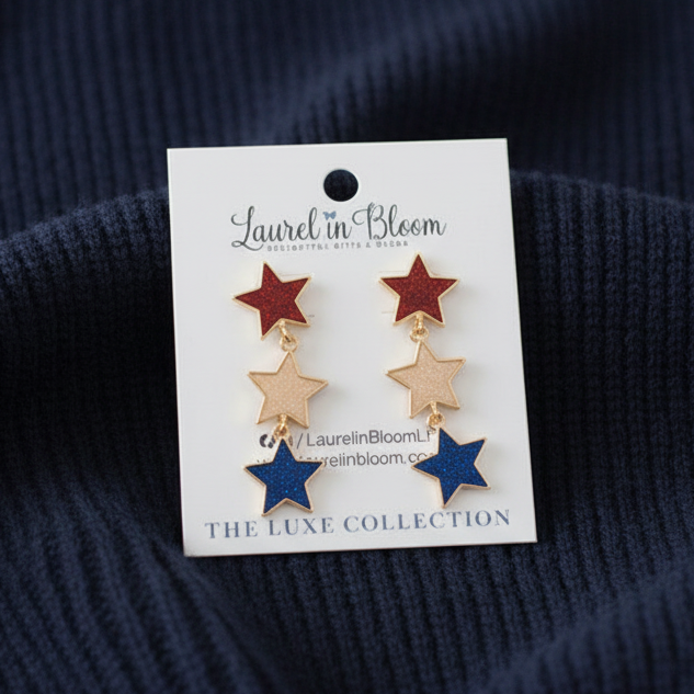 All-Star Patriot Trio Earrings