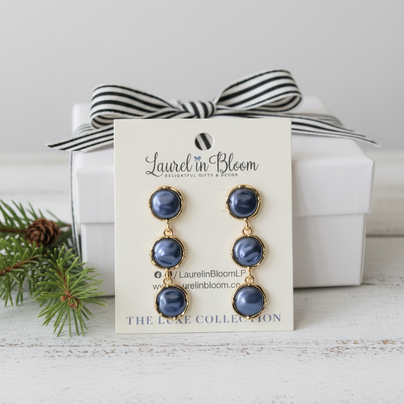 Lucille Trio Drop Earrings