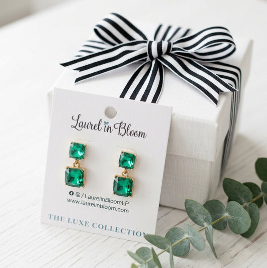 Adele Princess-Cut Jewel Drops