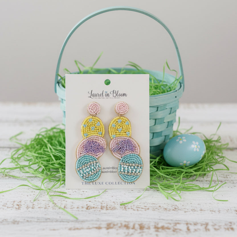 Heirloom Inspired Pastel Easter Egg Earrings
