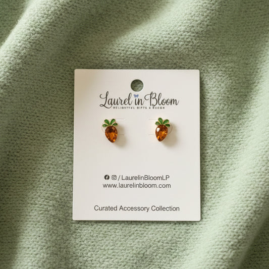 Crystal Carrot Cutie Earrings