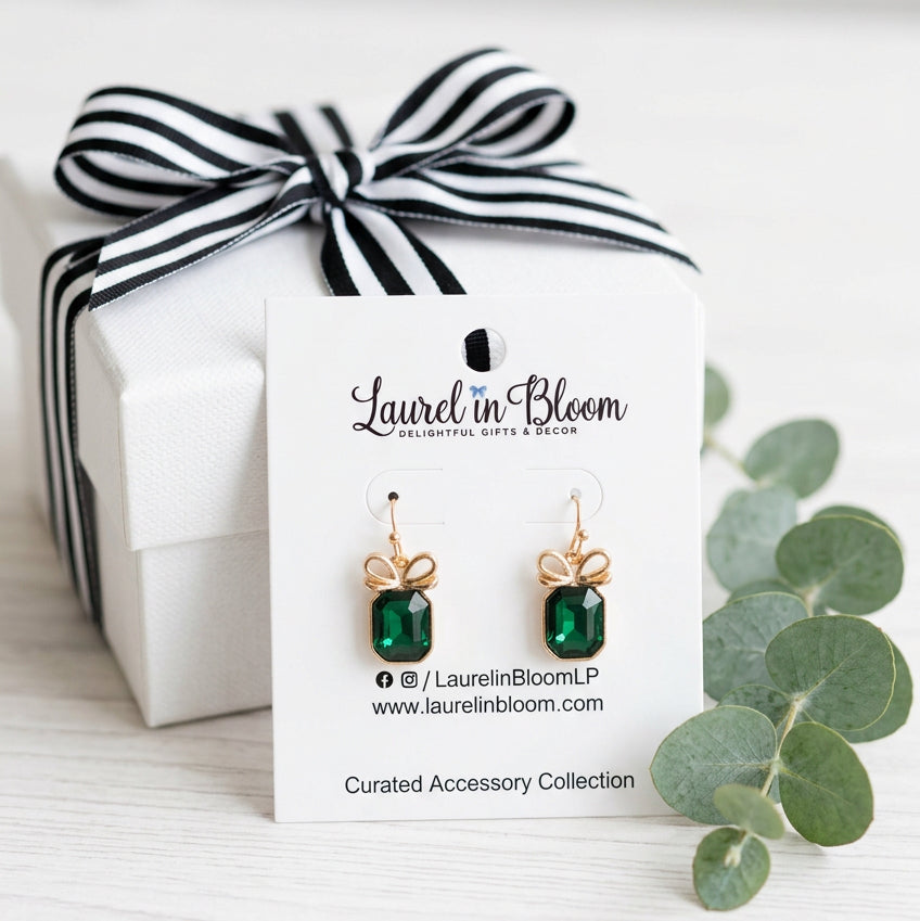 Sadie Bow Drops (Green)