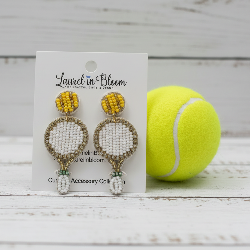 Center Court Tennis Sparkle Earrings