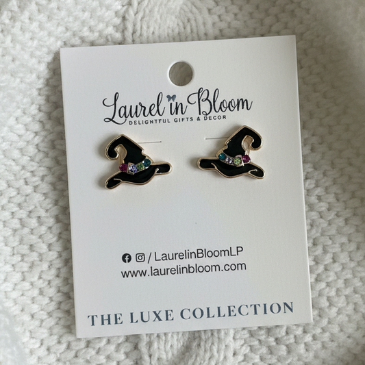 Sweet Sorceress Witch Hat Earrings