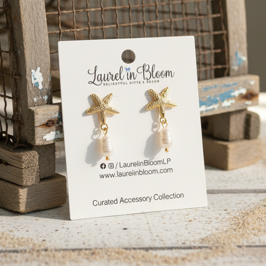 Star of the Sea Starfish Drop Earrings