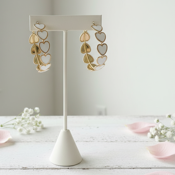 Big Hearted Hoop Earrings