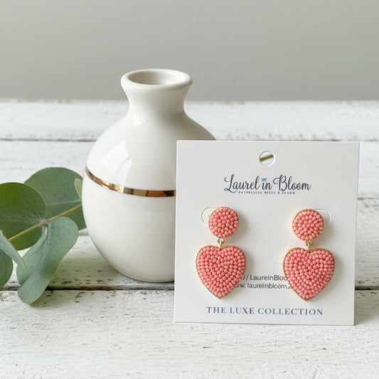 Golden Heart Baubles Drop Earrings
