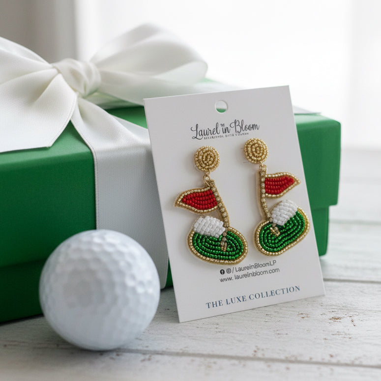Augusta Greens Statement Golf Earrings