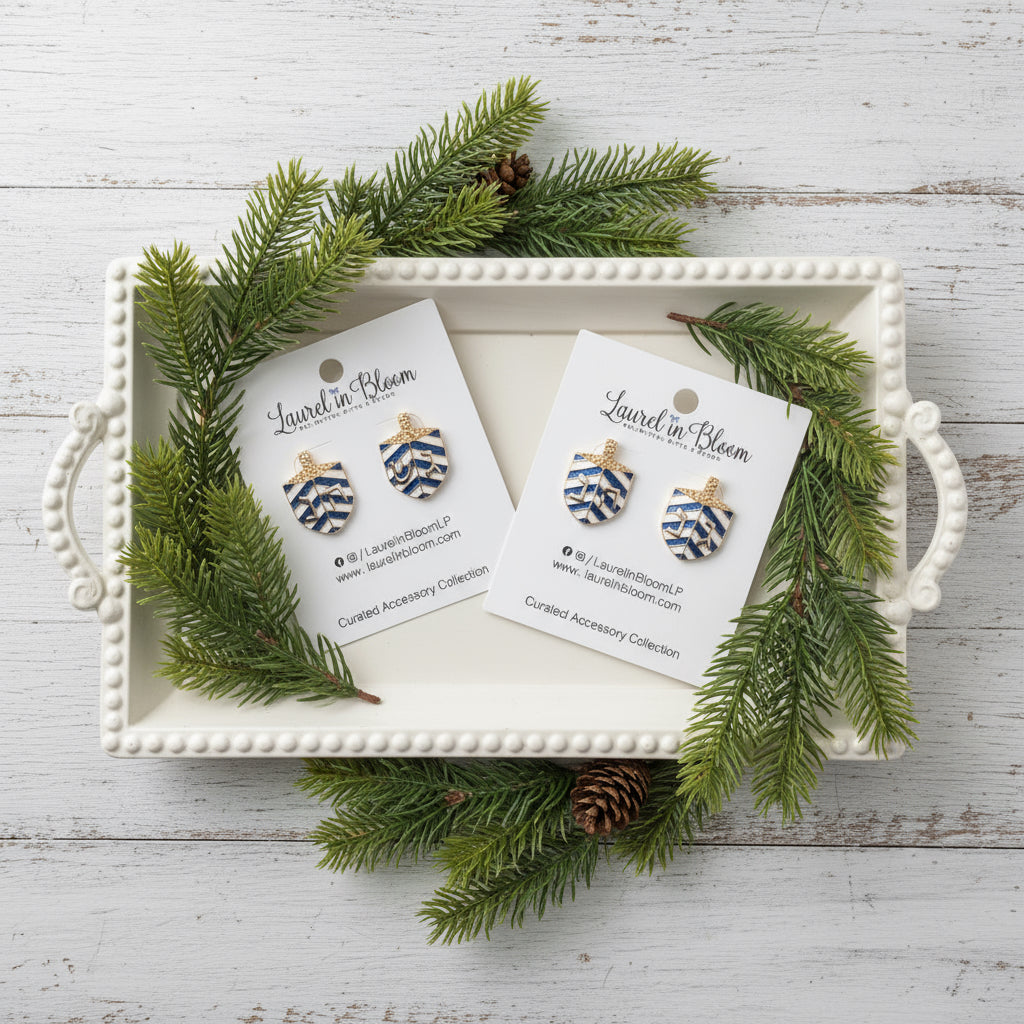 Sevivon Hanukkah Dreidel Earrings