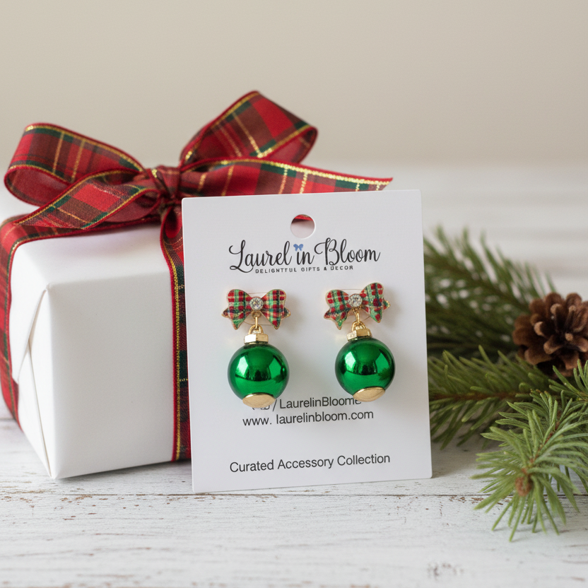‘Tis the Season Christmas Ornament Earrings