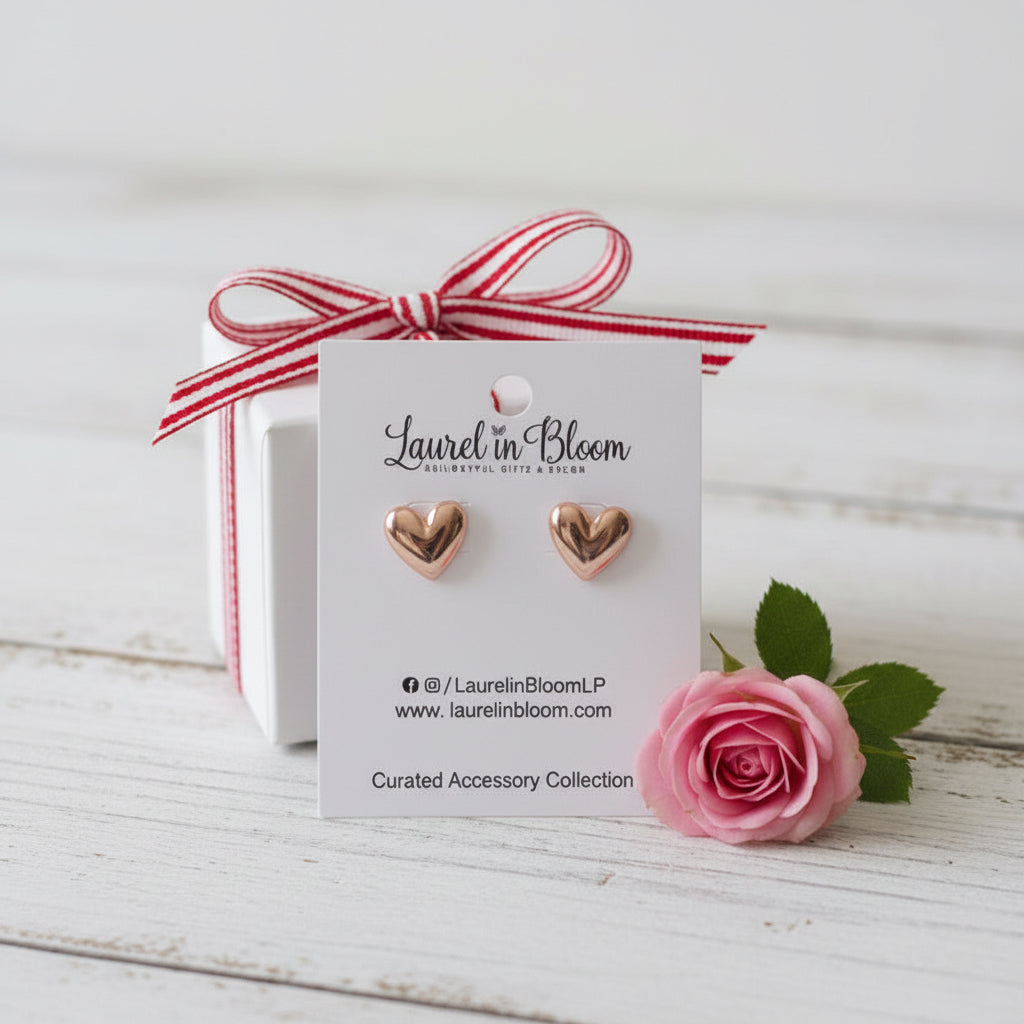 Itty Bitty Big Heart Earrings