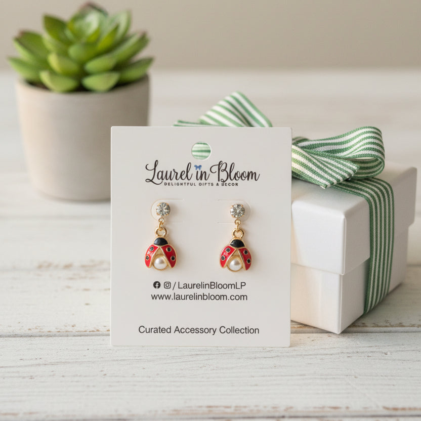 Lady Luck Ladybug Earrings