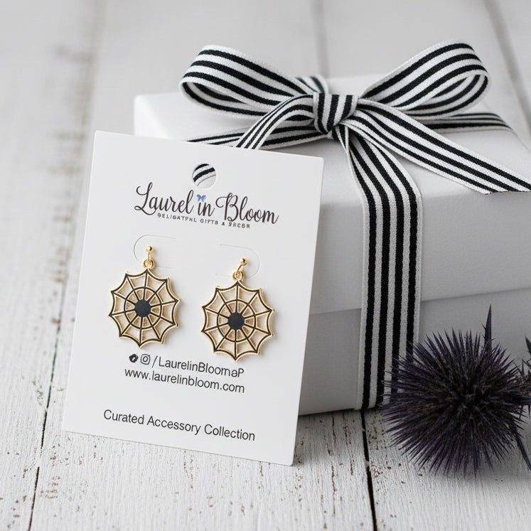 Twisted & Tangled Spider Web Earrings