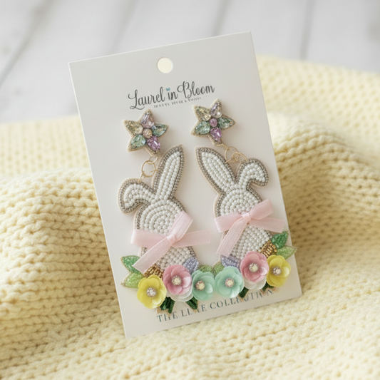 Bunny Blossoms & Bows Earrings