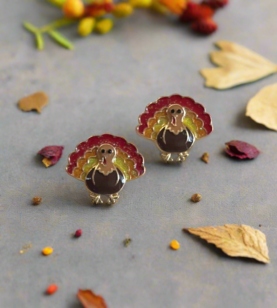 Totally Tom Turkey Earrings