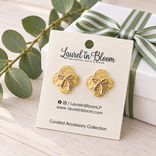 Camellia Bow Studs