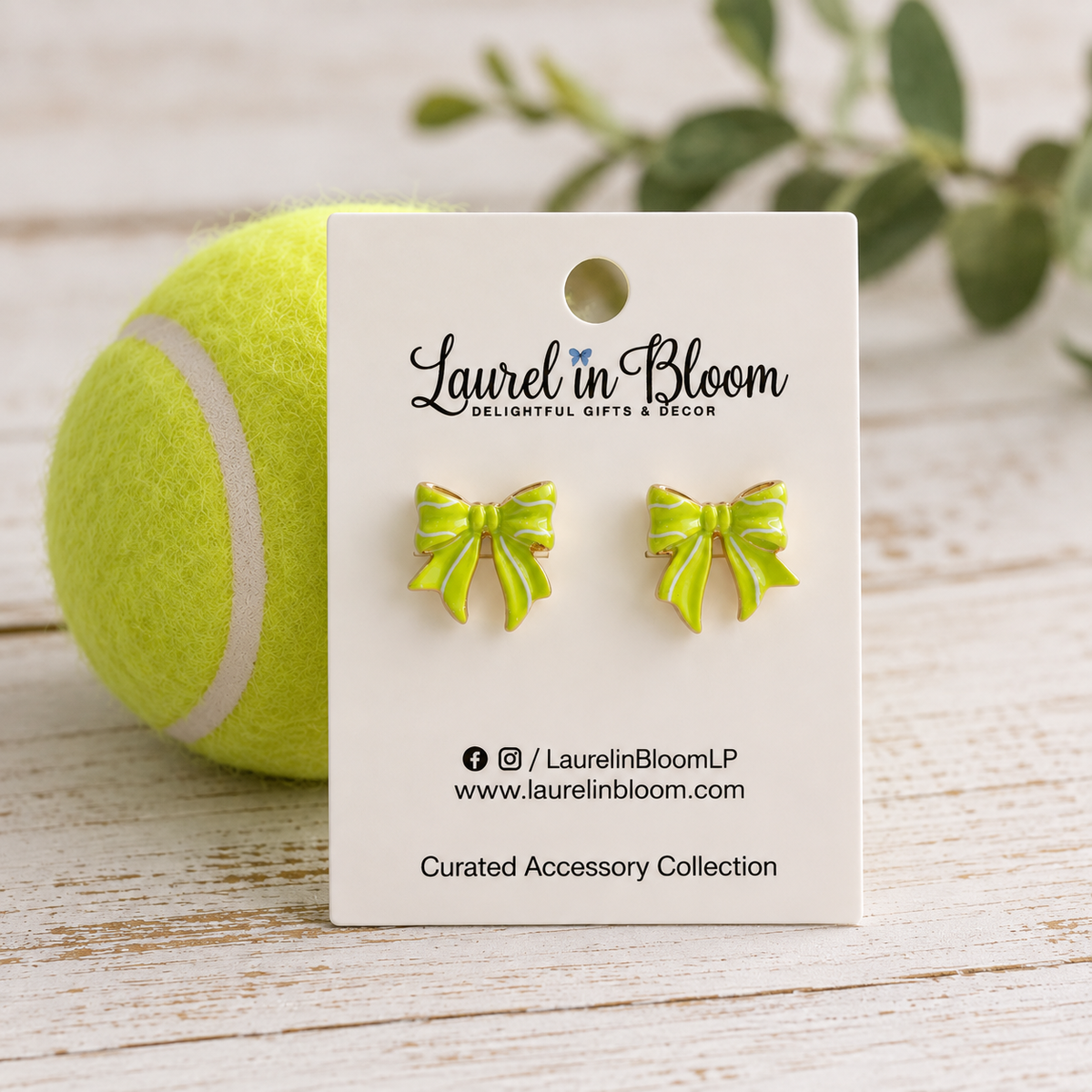 Riley Tennis Bow Studs