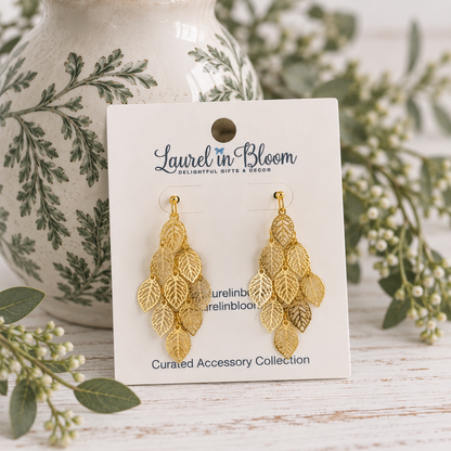 Monstera Muse Cascade Earrings