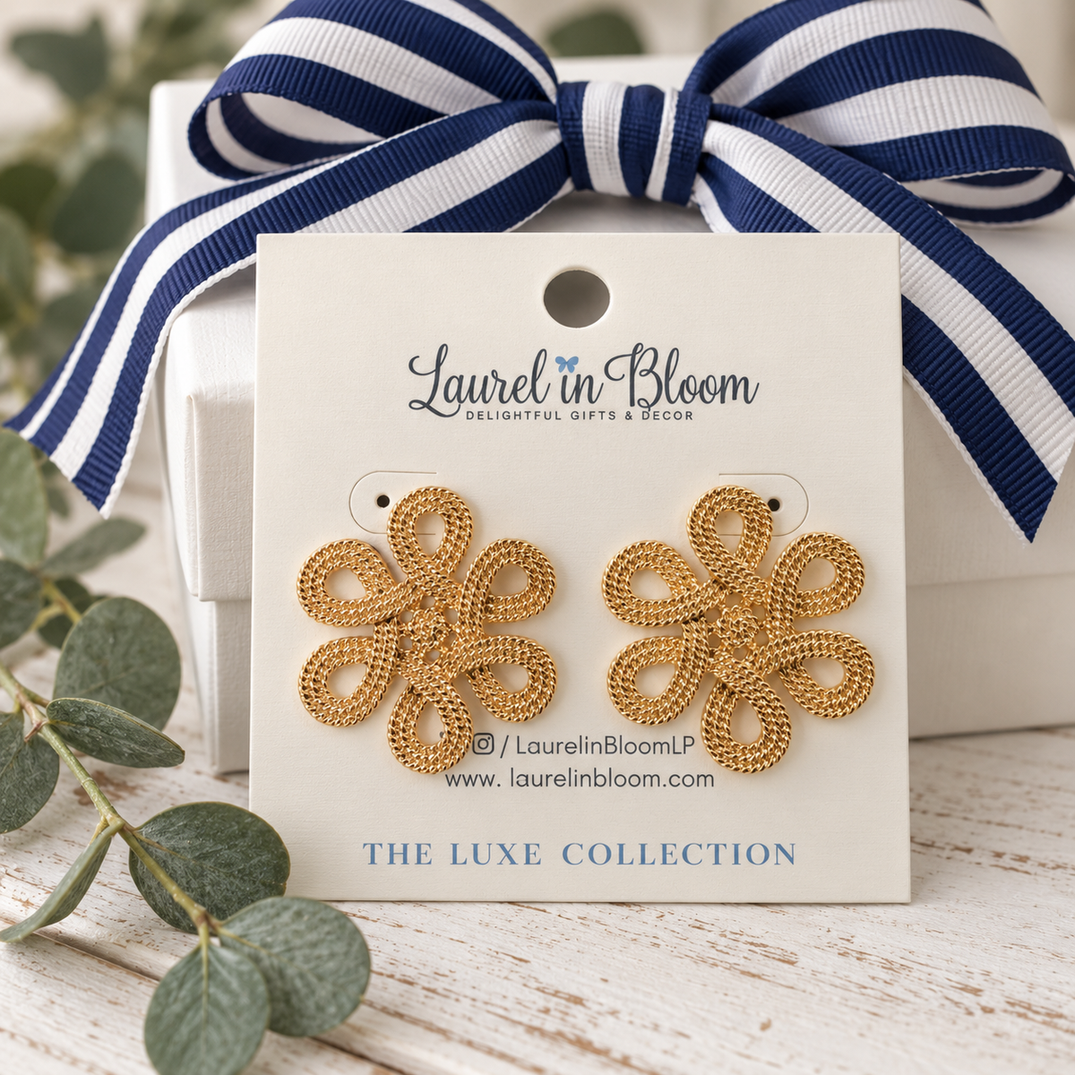 Somerset Garden Rosette Stud Earrings