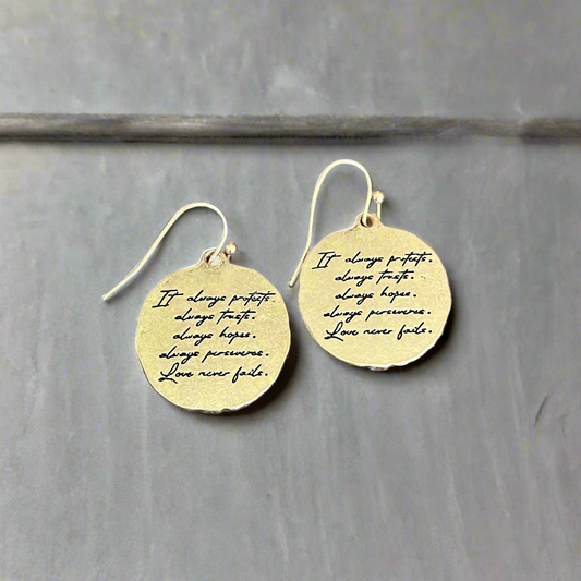 Love Never Fails Earrings