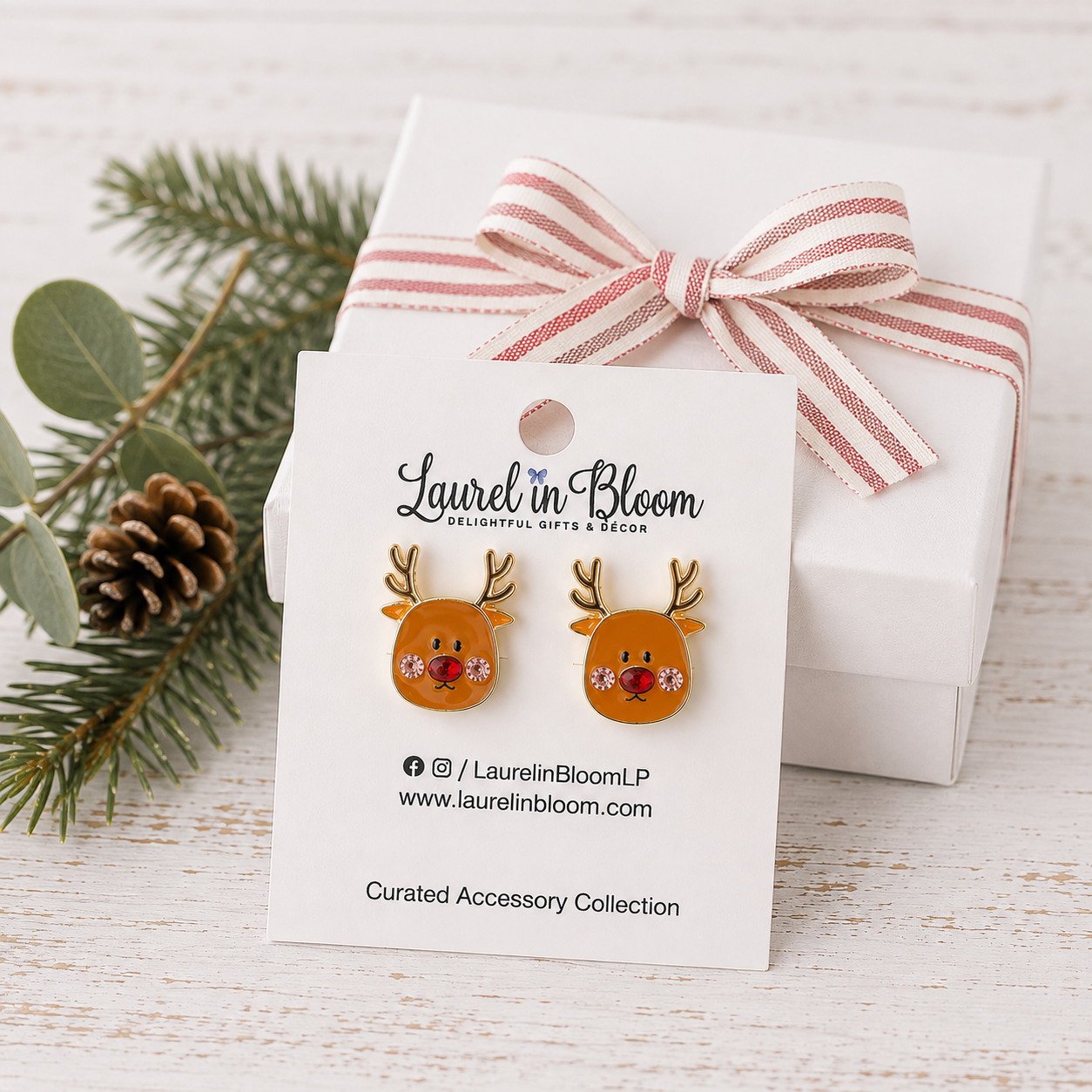 Little Rudy Reindeer Earrings