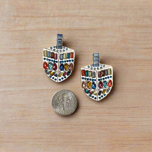 Festival of Lights Dreidel Earrings