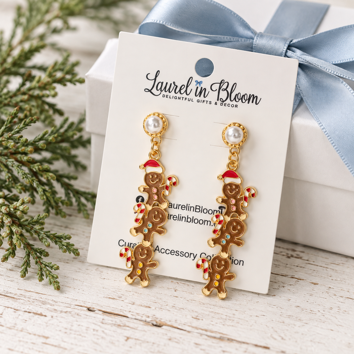Christmas Cookie Cascade Earrings
