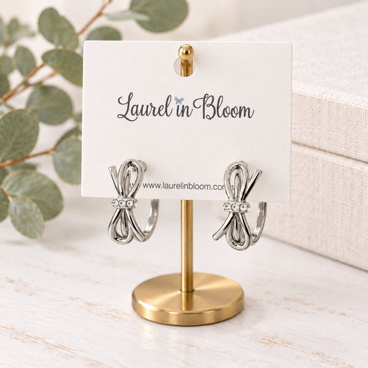 Delaney Signature Bow Hoops