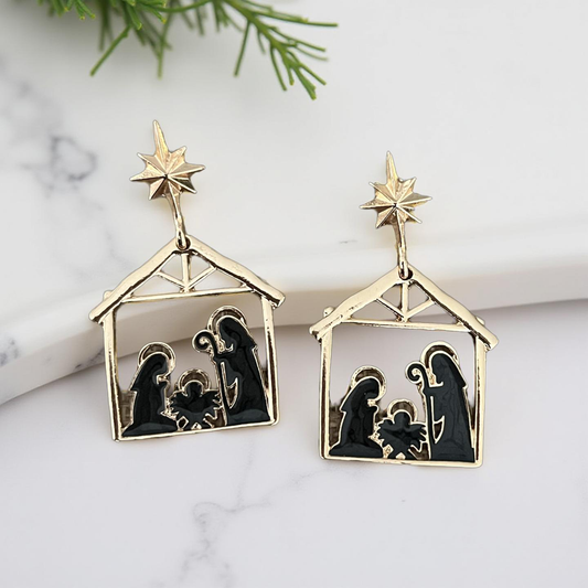 Starlit Nativity Earrings