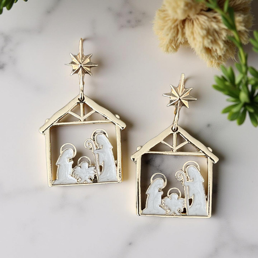 Starlit Nativity Earrings
