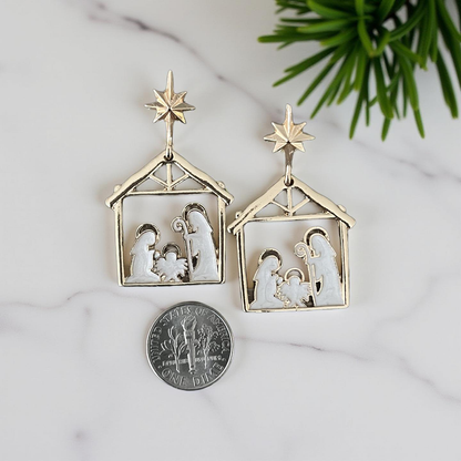 Starlit Nativity Earrings
